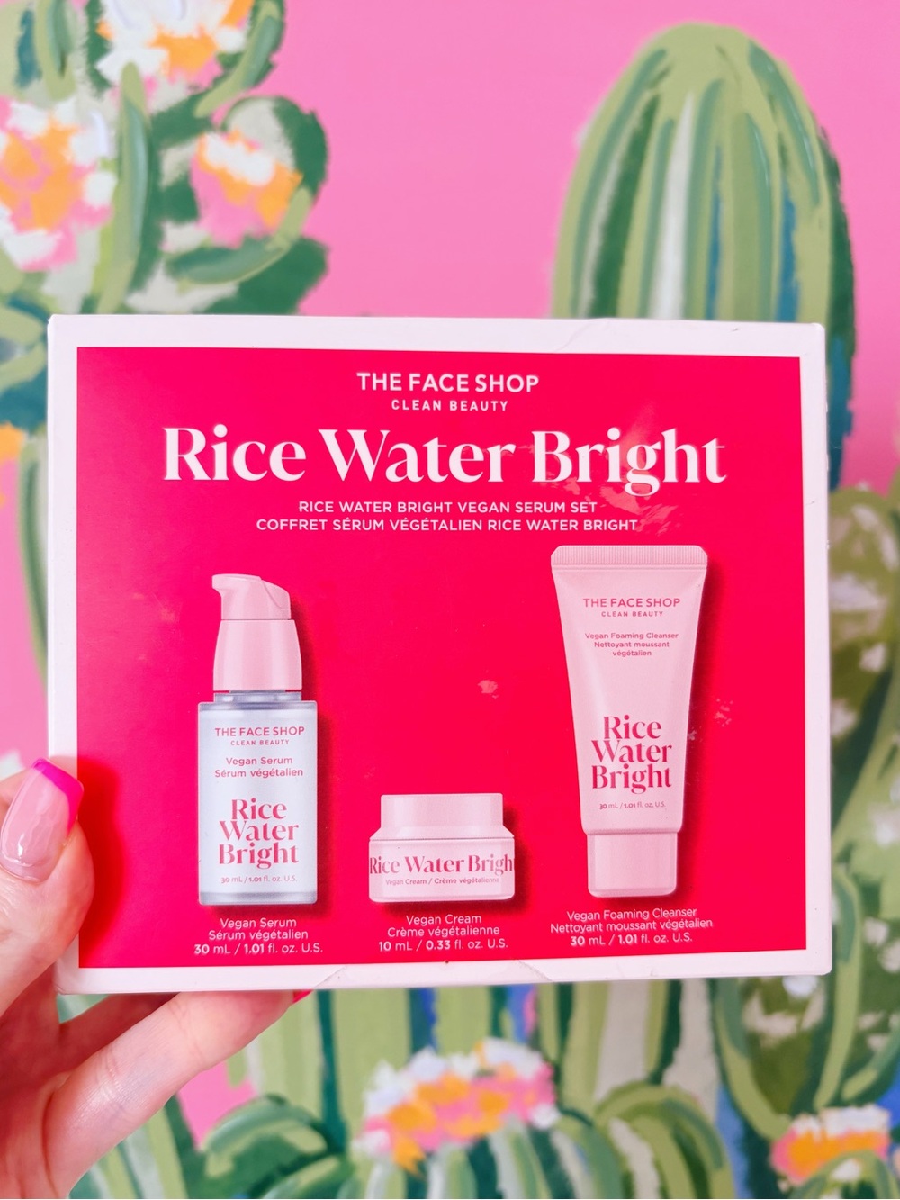 Rice Water Bright Vegan Skincare Set💖